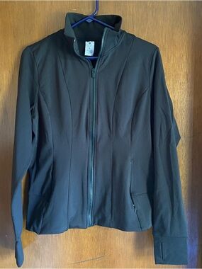 Women's Black Zip-Front Fleece Lined Jacket